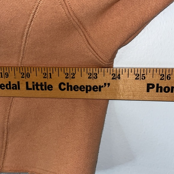 Wild Fable Cropped Sweatshirt Size Large Graphic Los Angeles Tan Oversized - Picture 8 of 9